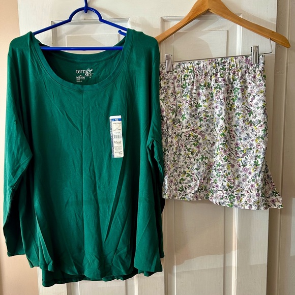 Womens Joyspun Secret Treasures Sleep Shorts w Terra and Sky Shirt 3x - Picture 1 of 6